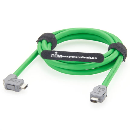 Right Angle Up ix A Key Cat6a Industrial Ethernet Cable