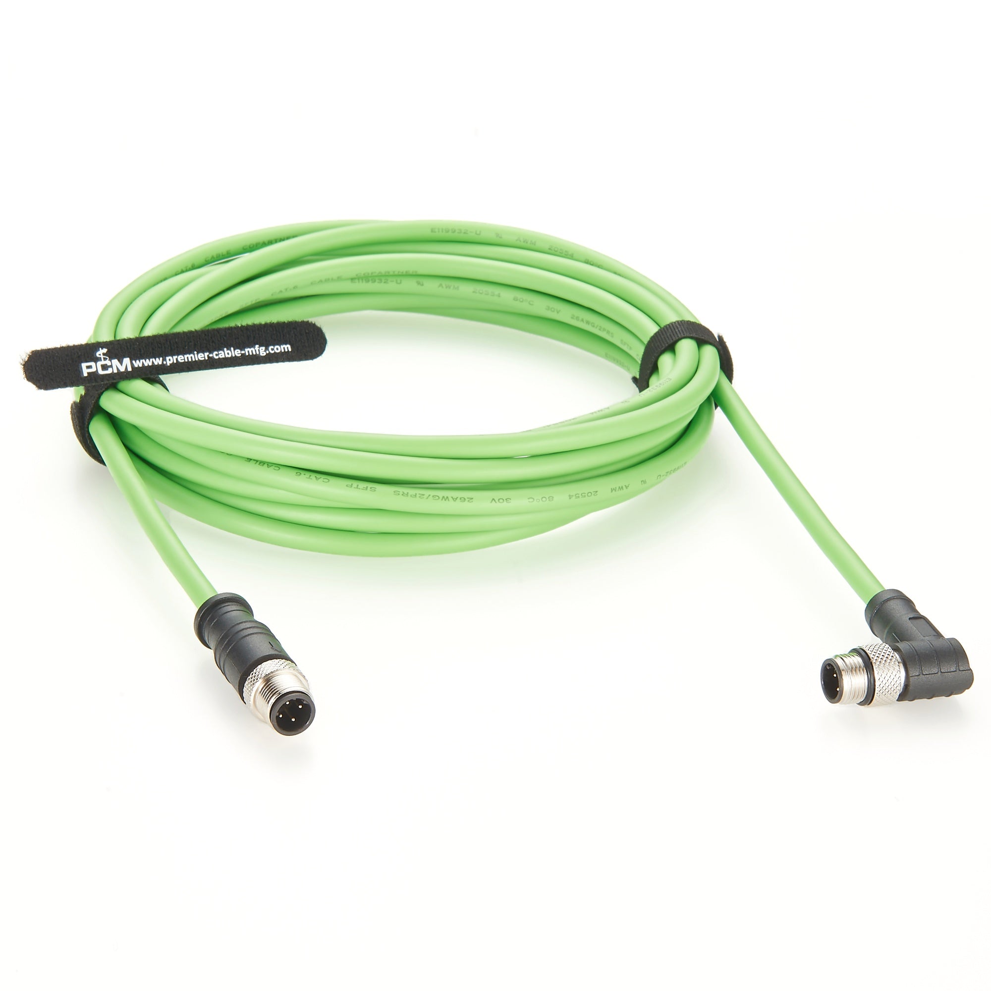 PROFINET Cable M12 D-Code Right Angle – Premier Cable