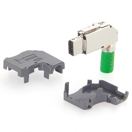 IX40G-A-10S-CVL2 (7.0) IX Industrial Connector Right Angle Upward Cabling