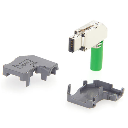 IX40G-A-10S-CVL1 (7.0) IX Industrial Connector Right Angle Downward Cabling