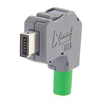 IX40G-A-10S-CVL1 (7.0) IX Industrial Connector Right Angle Downward Cabling