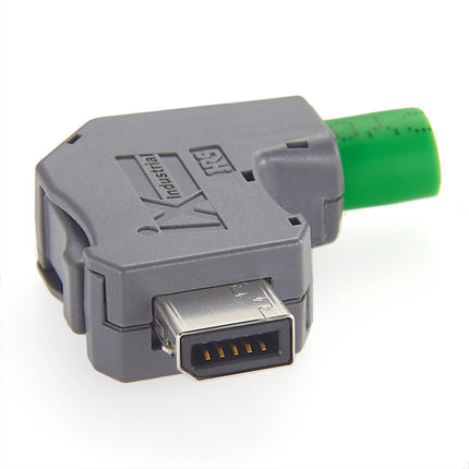 IX40G-A-10S-CVL2 (7.0) IX Industrial Connector Right Angle Upward Cabling