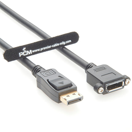 Panel Mount DisplayPort Extension Cable