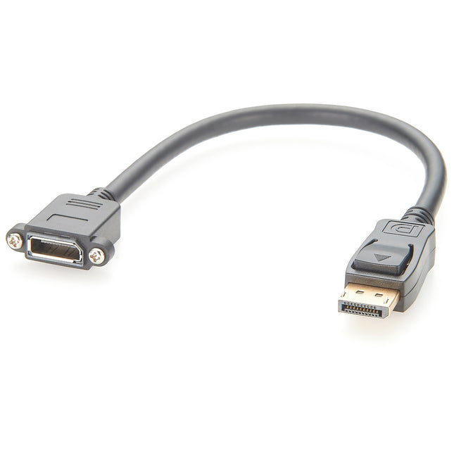 Panel Mount DisplayPort Extension Cable