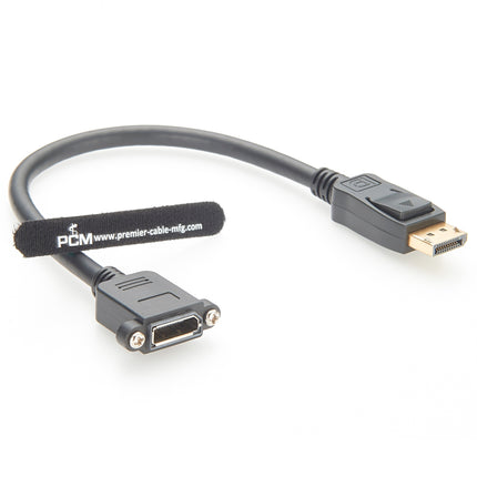 Panel Mount DisplayPort Extension Cable