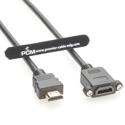 HDMI Panel Mount Extension Cable