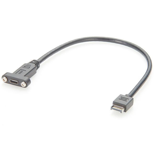 Panel Mount USB-C to USB Type E Motherboard Header