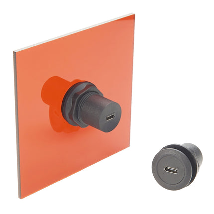 USB C to Micro B Panel Mount Adapter Connector