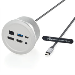 Desktop Multimedia Grommet Panel Mount USB 3.0 Hub