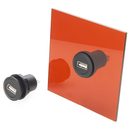 USB 2.0 Round Panel Mount Coupler