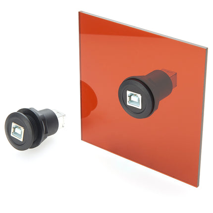 USB 2.0 B Round Panel Mount Adapter