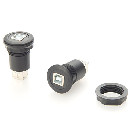 USB 2.0 B Round Panel Mount Adapter