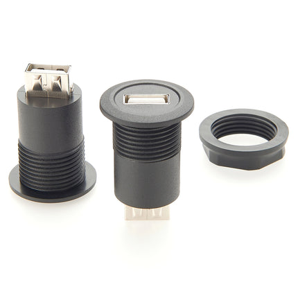 USB 2.0 Round Panel Mount Coupler