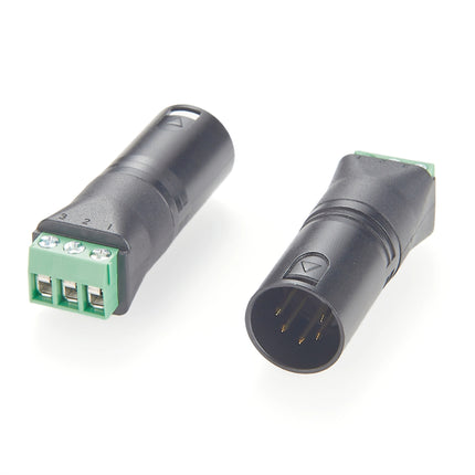 5-Pin XLR Male to Screw Terminal Adapter
