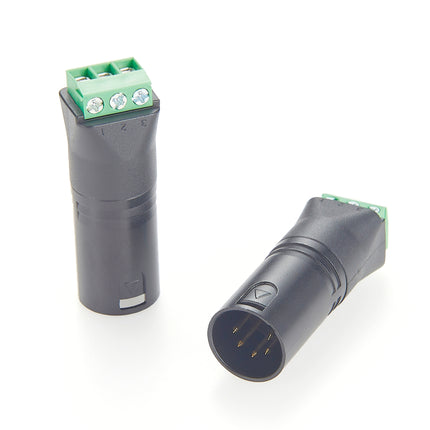 5 Pin XLR Microphone Adapter to Terminal Block