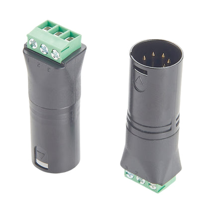 5-Pin XLR Male to Screw Terminal Adapter