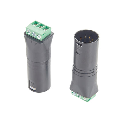 XLR 5-Pin to Screw Terminal Block