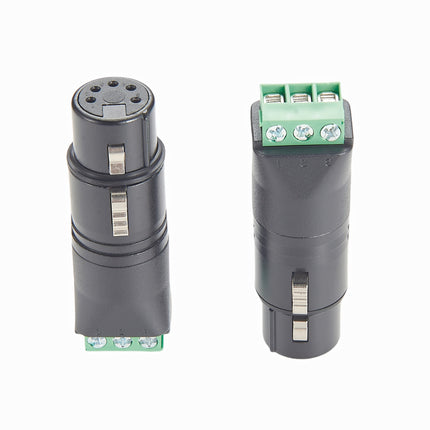 Terminal Block to 5-Pin XLR Audio Adapter