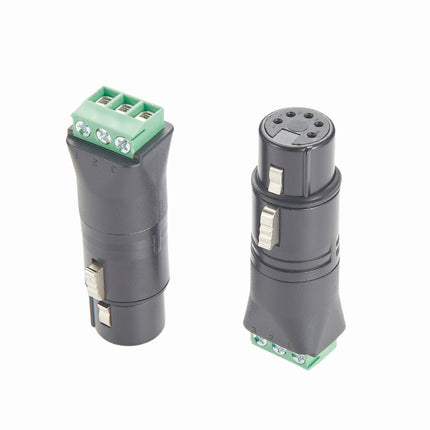 DMX512 5-Pin XLR Female to Screw Terminal Adapter 