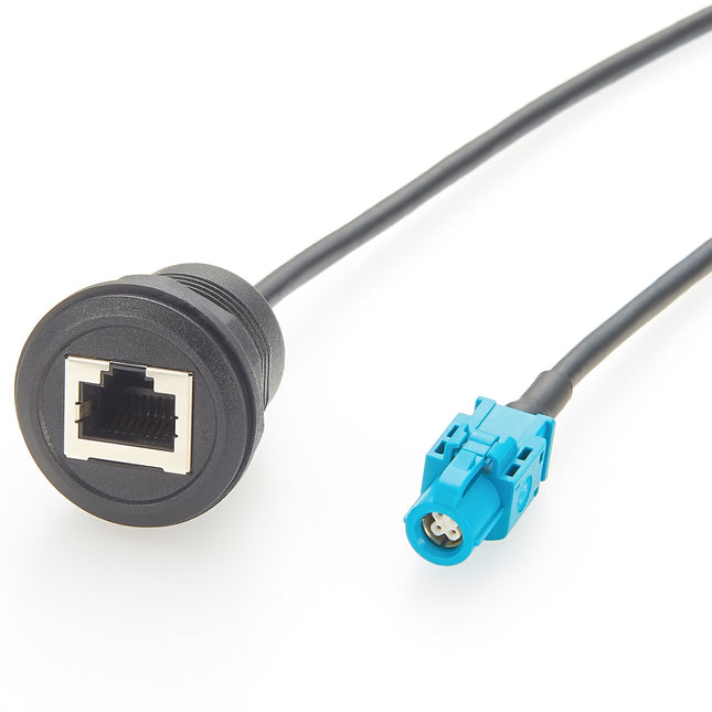 HSD Z Female to RJ45 Female Panel Mount Cable