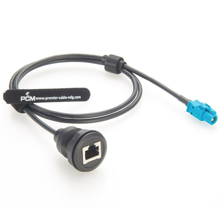 HSD Z Female to RJ45 Female Panel Mount Cable