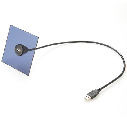 USB 2.0 A Panel Mount Extension Cable