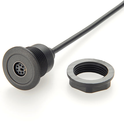 6 Pin Mini DIN Panel Mount Cable