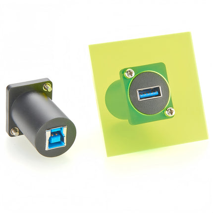 D-Series Panel Mount Adapter USB 3.0 A to B