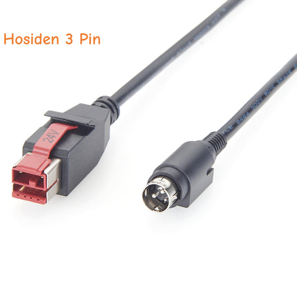 24V PoweredUSB to Hosiden 3 Pin Cable