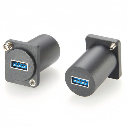 USB 3.0 D-Type Panel Mount Connector
