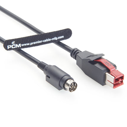 24V PoweredUSB to Hosiden 3 Pin Cable