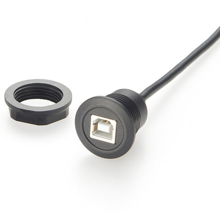 Panel Mount USB 2.0 B Extension Cable