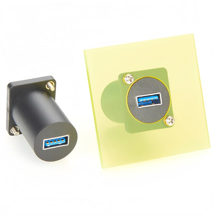 USB 3.0 D-Type Panel Mount Connector