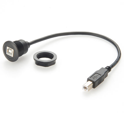 Panel Mount USB 2.0 B Extension Cable