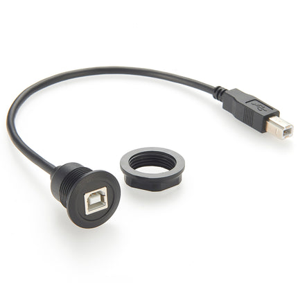 Panel Mount USB 2.0 B Extension Cable