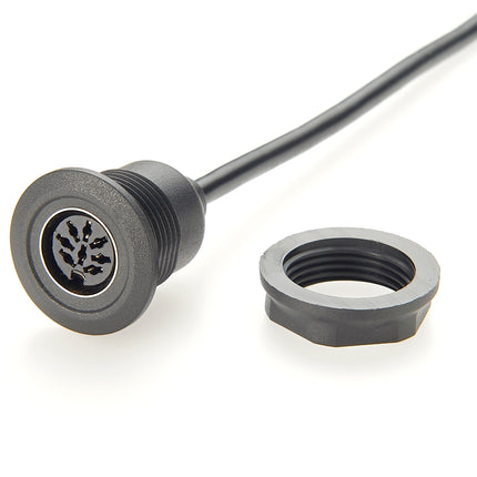 8 Pin DIN Round Panel Mount Cable