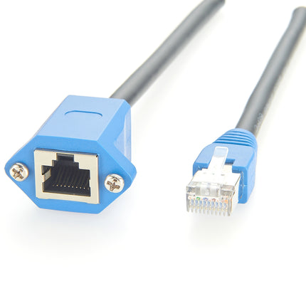 RJ50 10P10C Panel Mount Ethernet Extension Cable