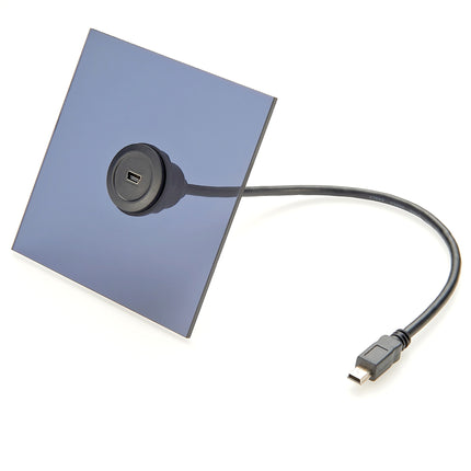 USB Mini B Bulkhead Round Panel Mount Extension Cable