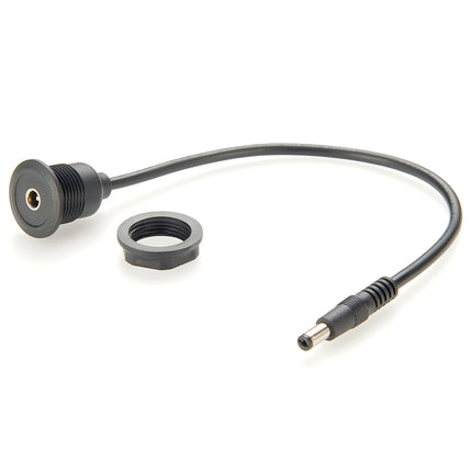 Round Panel Mount 5.5x2.1mm DC Barrel Jack Extension Cable