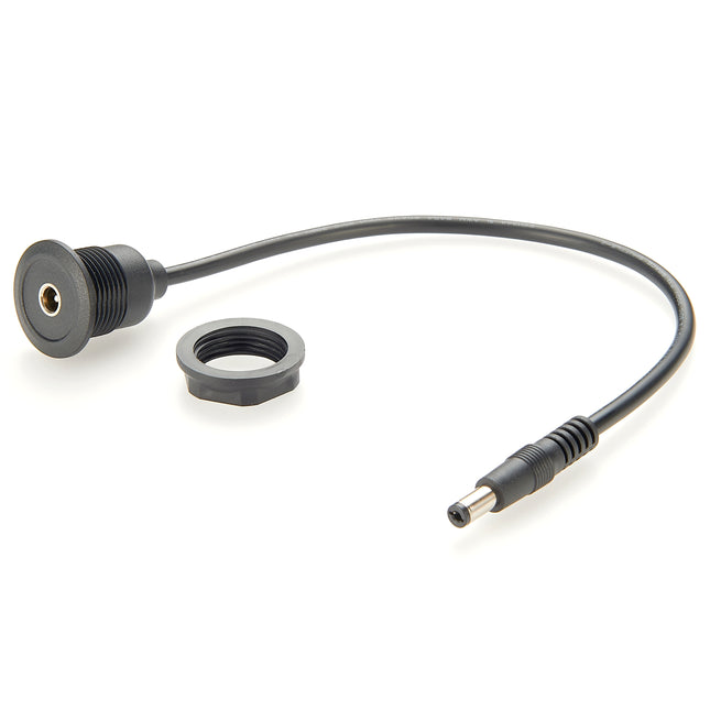 Round Panel Mount 5.5x2.1mm DC Barrel Jack Extension Cable