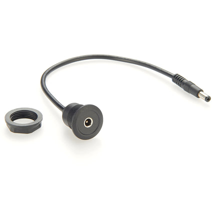 Round Panel Mount 5.5x2.1mm DC Barrel Jack Extension Cable