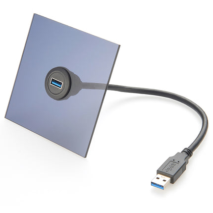 USB 3.0 Round Panel Mount Cable