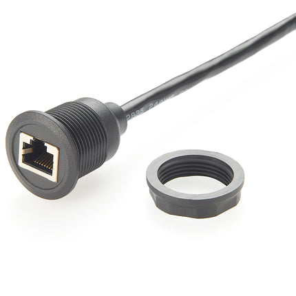 Panel Mount RJ45 Cat5e Ethernet Cable