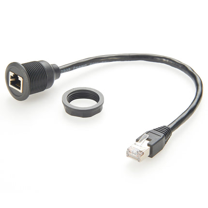 Panel Mount RJ45 Cat5e Ethernet Cable