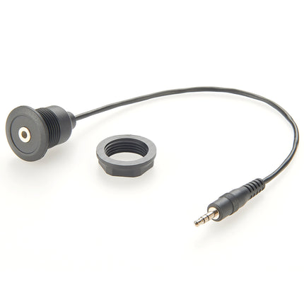 Round Panel Mount 3.5mm Stereo Audio Extension Cable