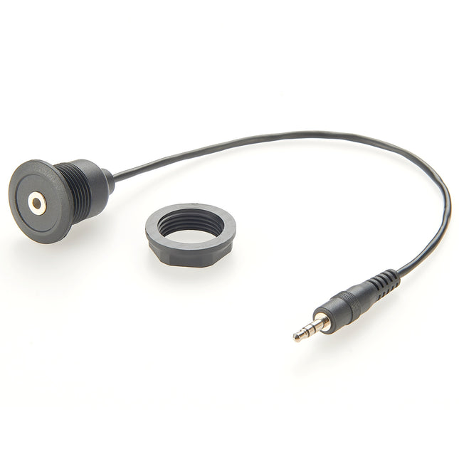 Round Panel Mount 3.5mm Stereo Audio Extension Cable