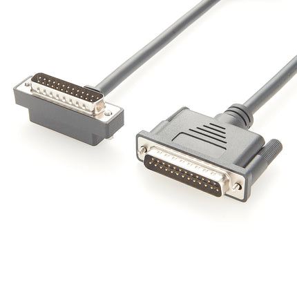 D-Sub Cable DB25 Male to Male Right Angle