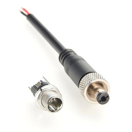 Screw Lock Panel Mount 5.5mm x 2.1mm DC Power Cable