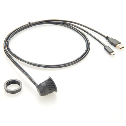 Right Angle USB 2.0 & USB 3.1 Type-C Panel Flush Mount Cable
