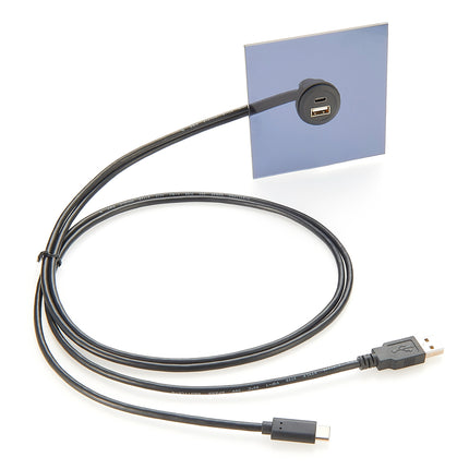 Right Angle USB 2.0 & USB 3.1 Type-C Panel Flush Mount Cable